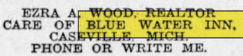 Blue Water Inn - Jan 31 1943 Ad